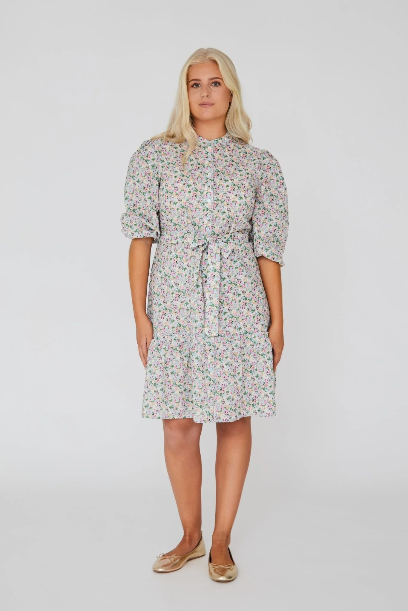 Kate Dress Blue/Pink