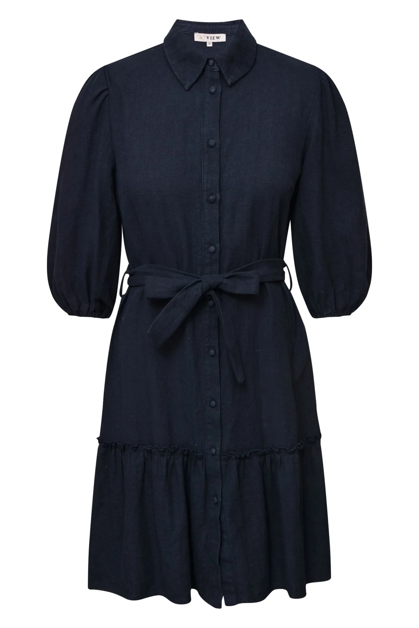 Linen Dress Navy