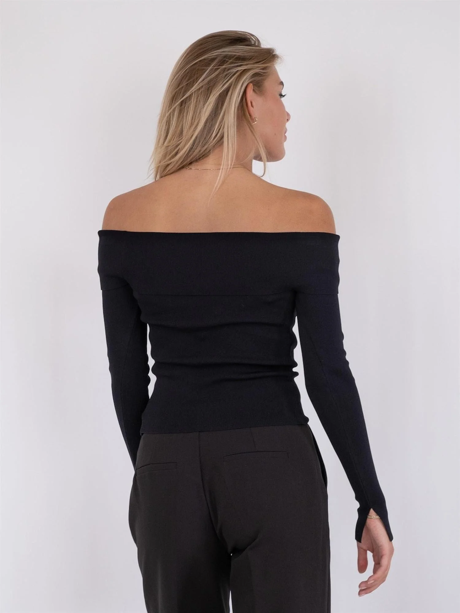 Jessy Knit Blouse Black - Image 6