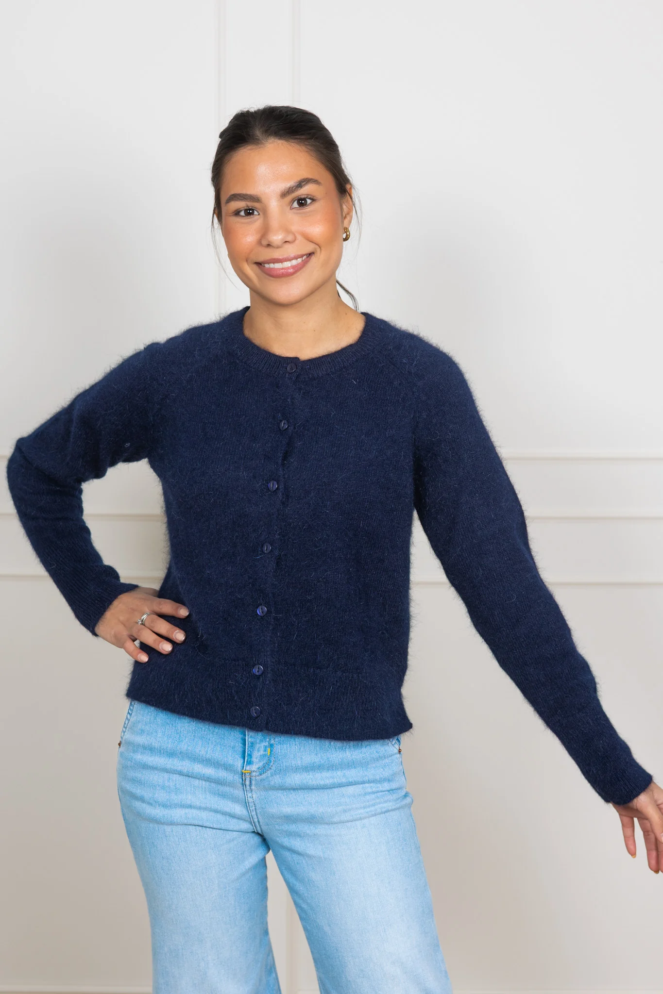 Eva Cardigan Navy - Image 3