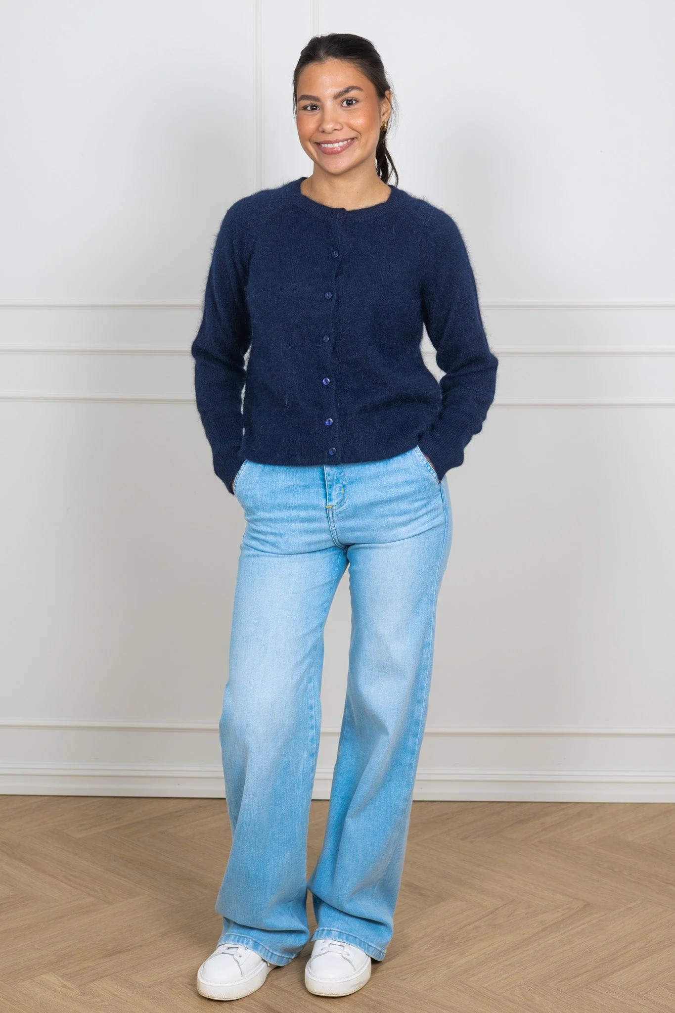 Eva Cardigan Navy - Image 4
