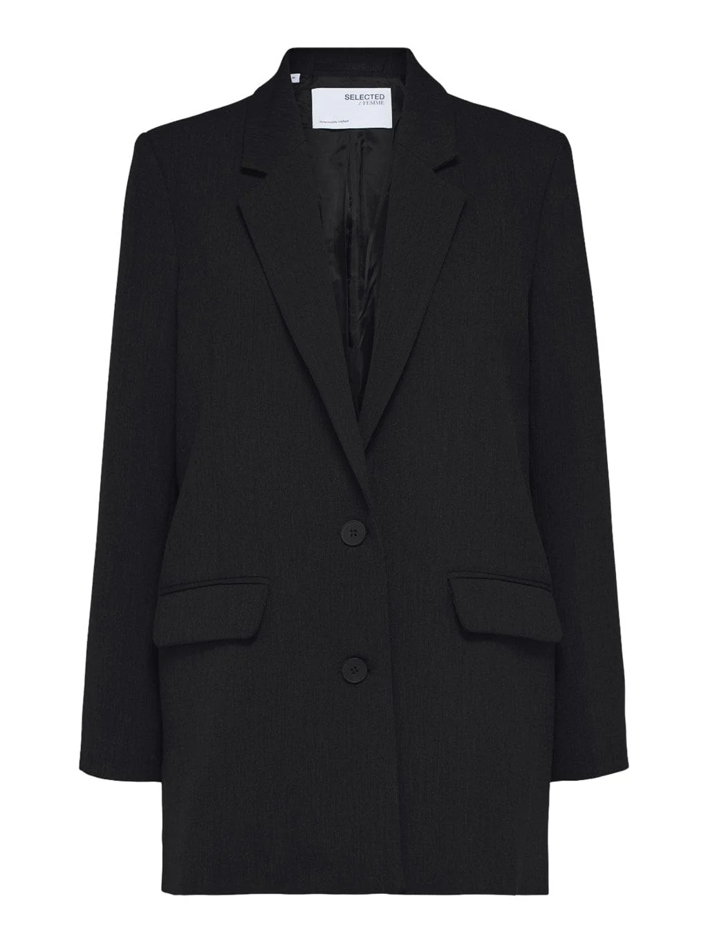 Rita Ls Relaxed Blazer Black - Image 2