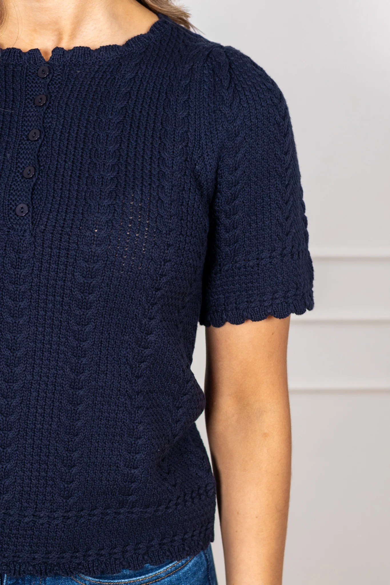 Esmeralda Pullover Navy - Image 6