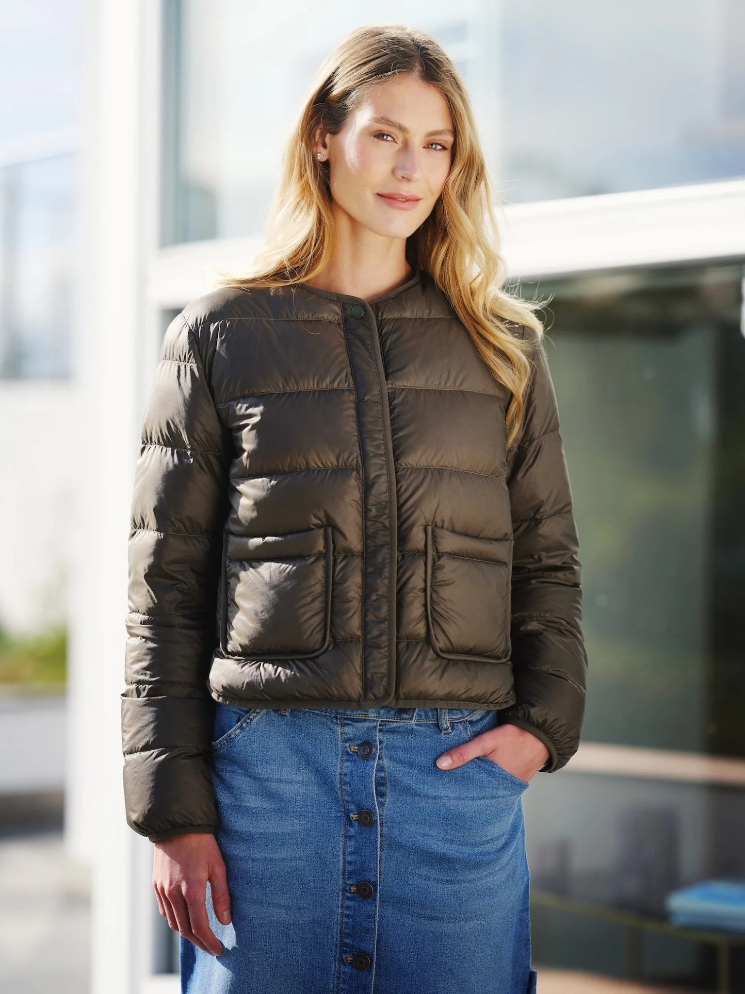 Thea Jacket Khaki Green - Image 5