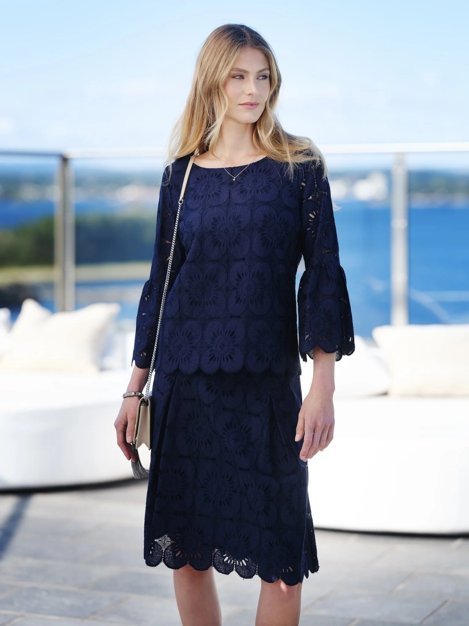 Oda Blouse Navy - Image 3