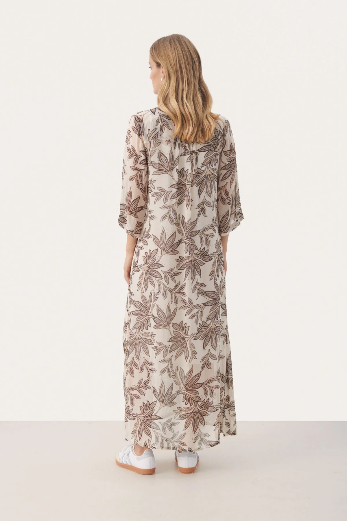 Beritpw Dress Black Delicate Leaf - Image 11