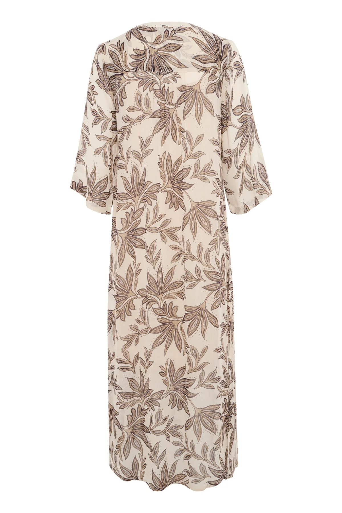 Beritpw Dress Black Delicate Leaf - Image 12