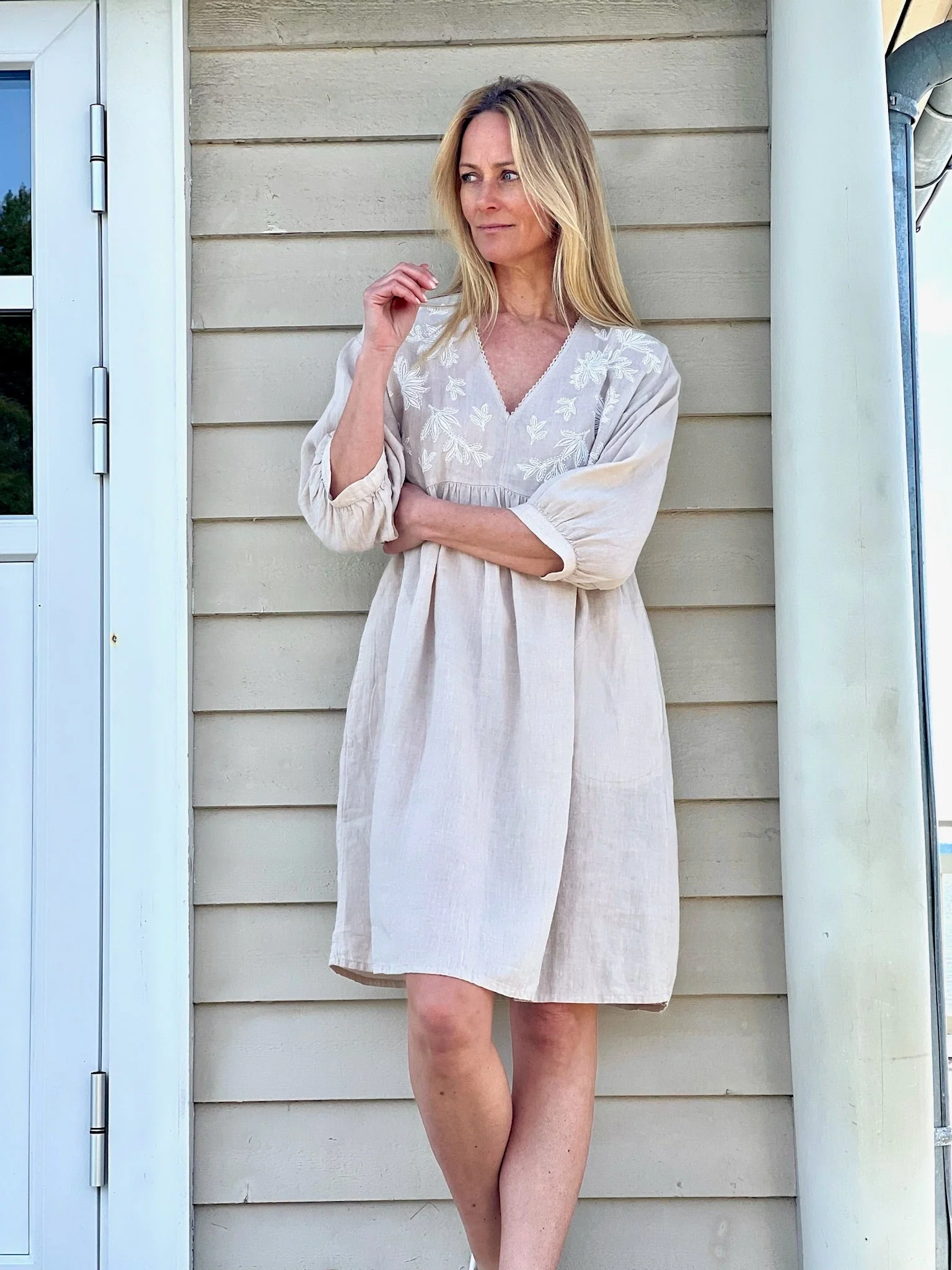 Giazellapw Dress French Oak Embroidery