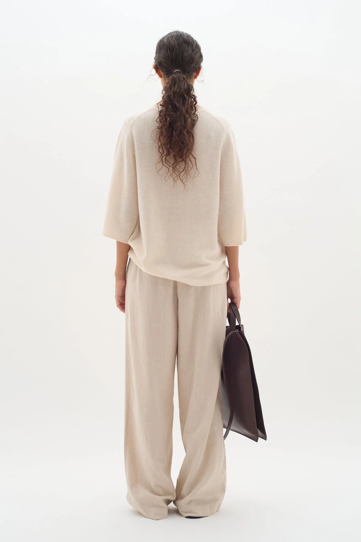 Ellieiw Pants Haze Melange - Image 5