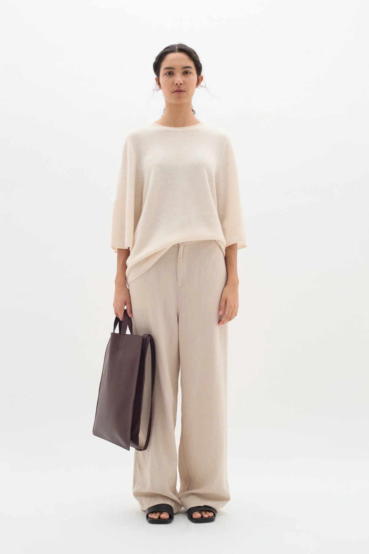 Ellieiw Pants Haze Melange - Image 6