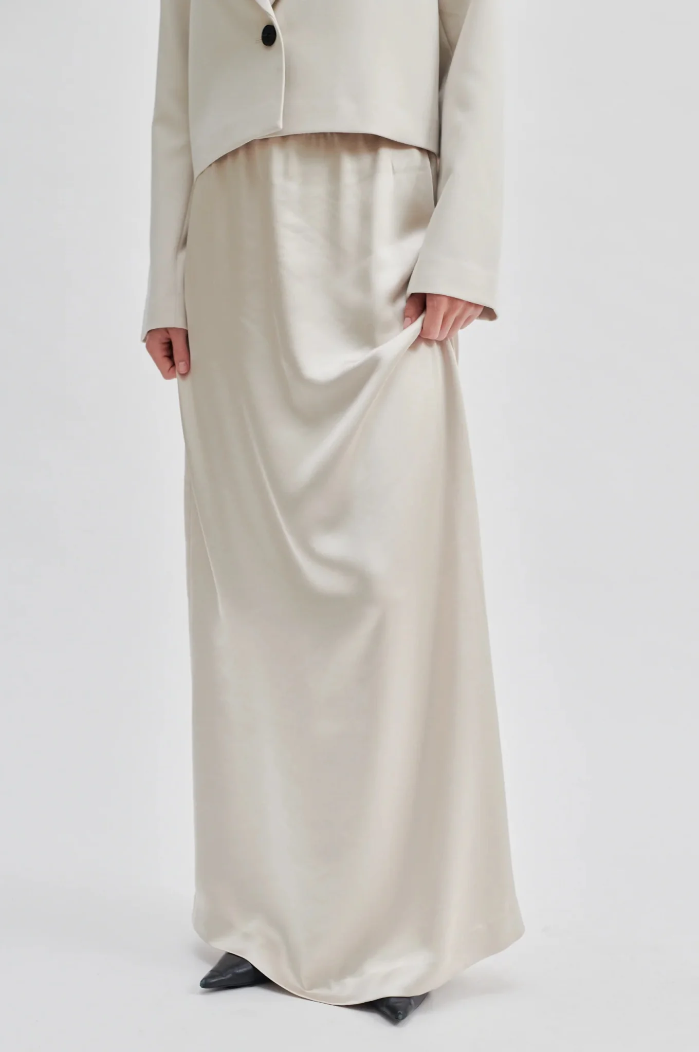 Odile Maxi Skirt Pumice Stone - Image 4