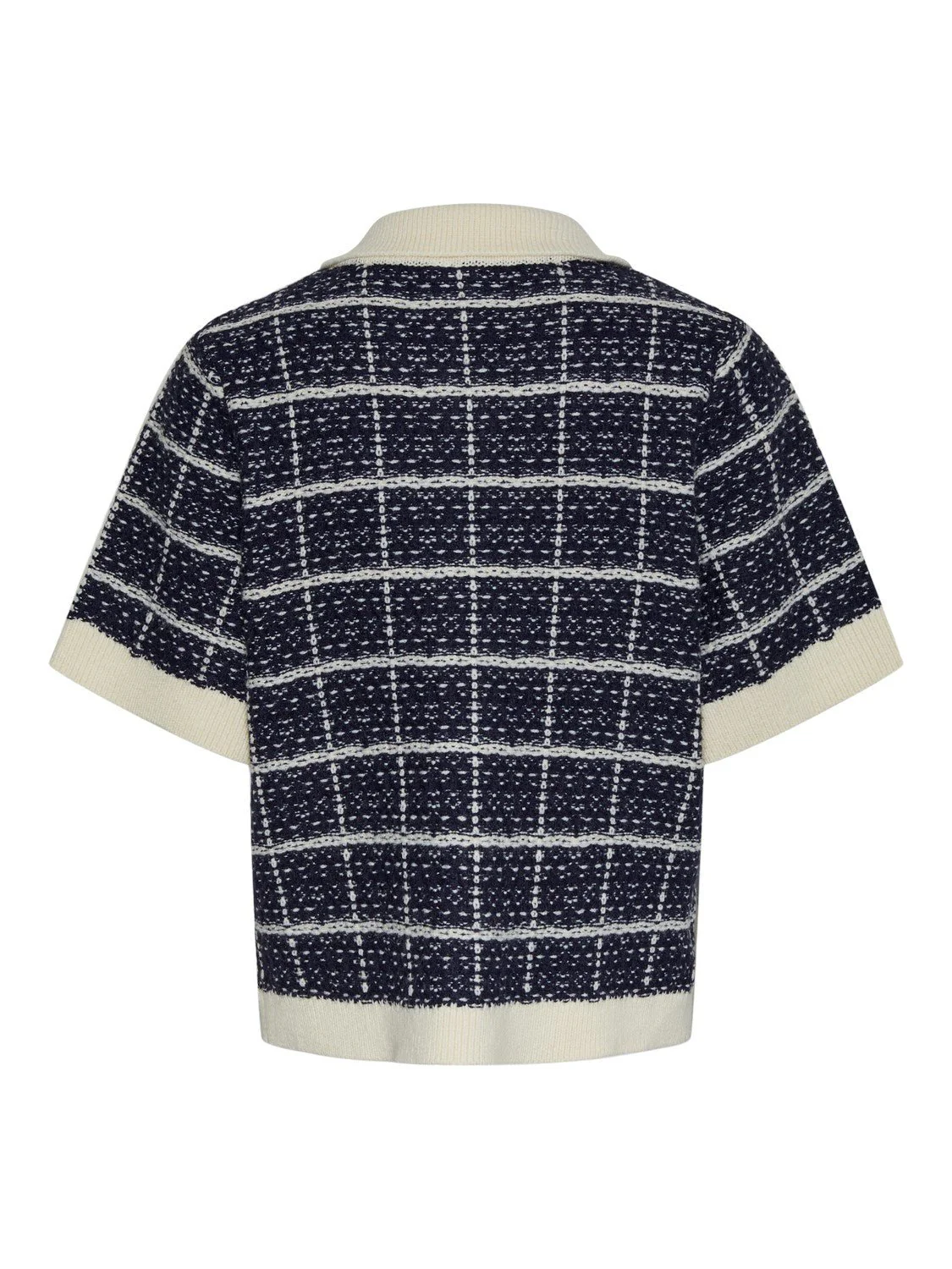 Yaslivia Ss Knit Cardigan Navy Blazer Birch - Image 10