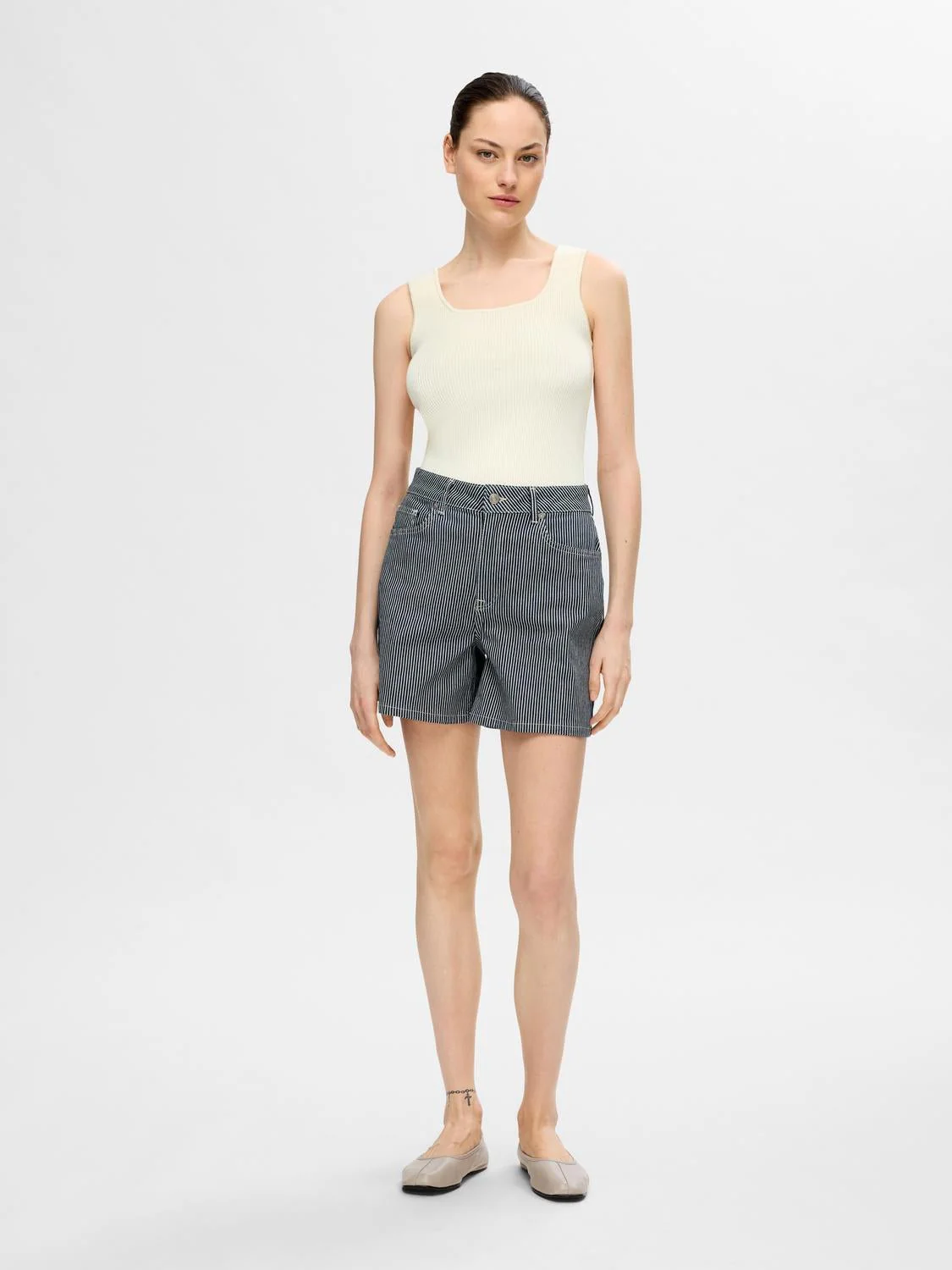 Jenny Sl Knit Top Birch - Image 3