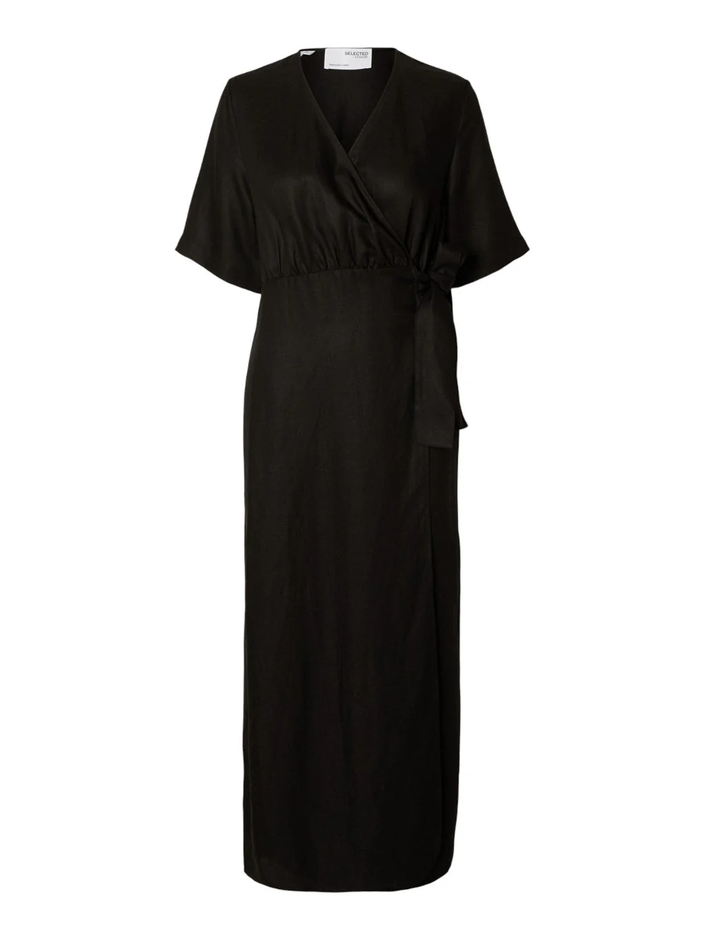 Allesandra 2/4 Ankle Wrap Dress Black - Image 7
