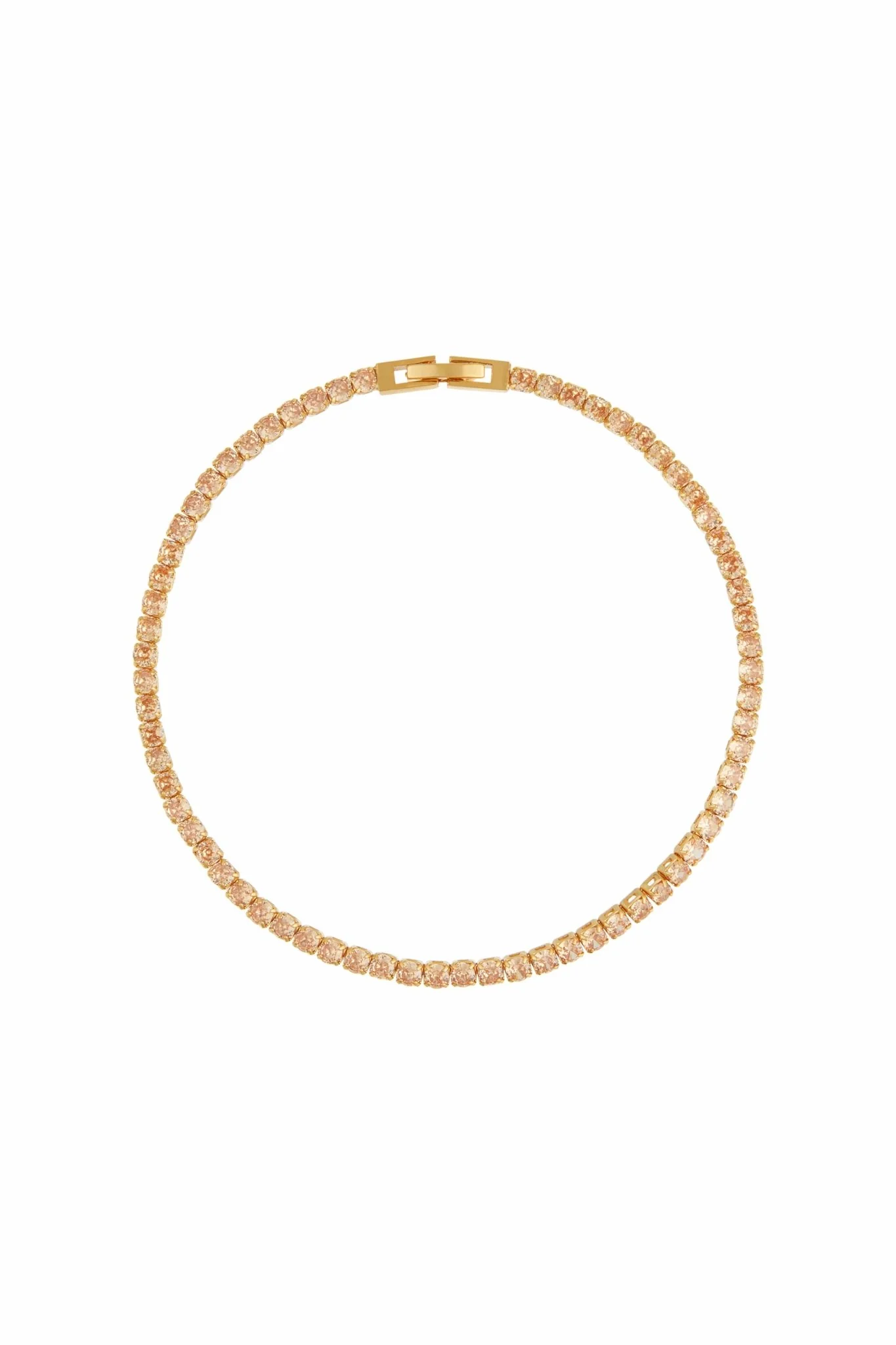 Champagne Tennis Bracelet Pale Gold