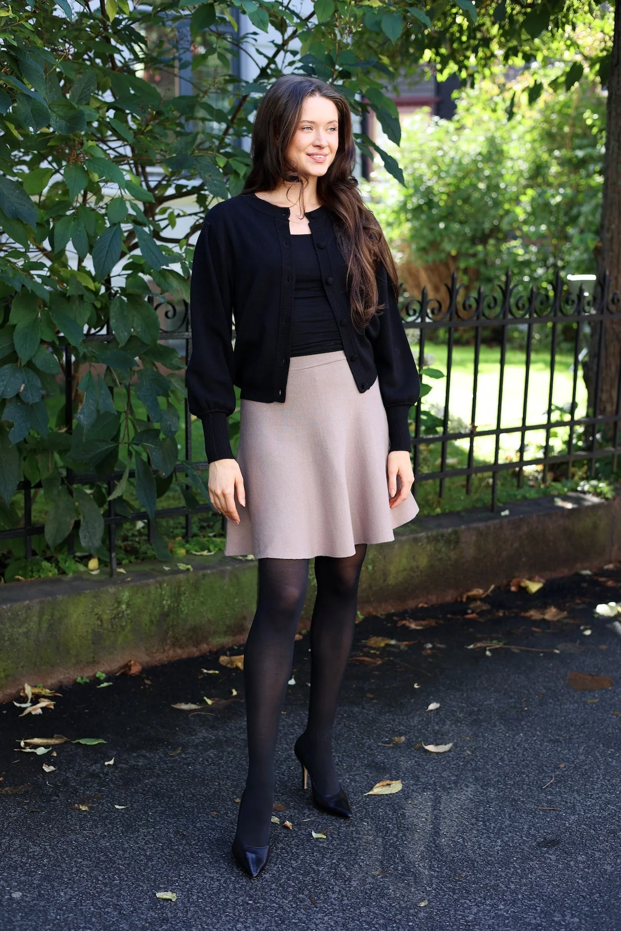 Yasfonny Ls Knit Cardigan Black - Image 6