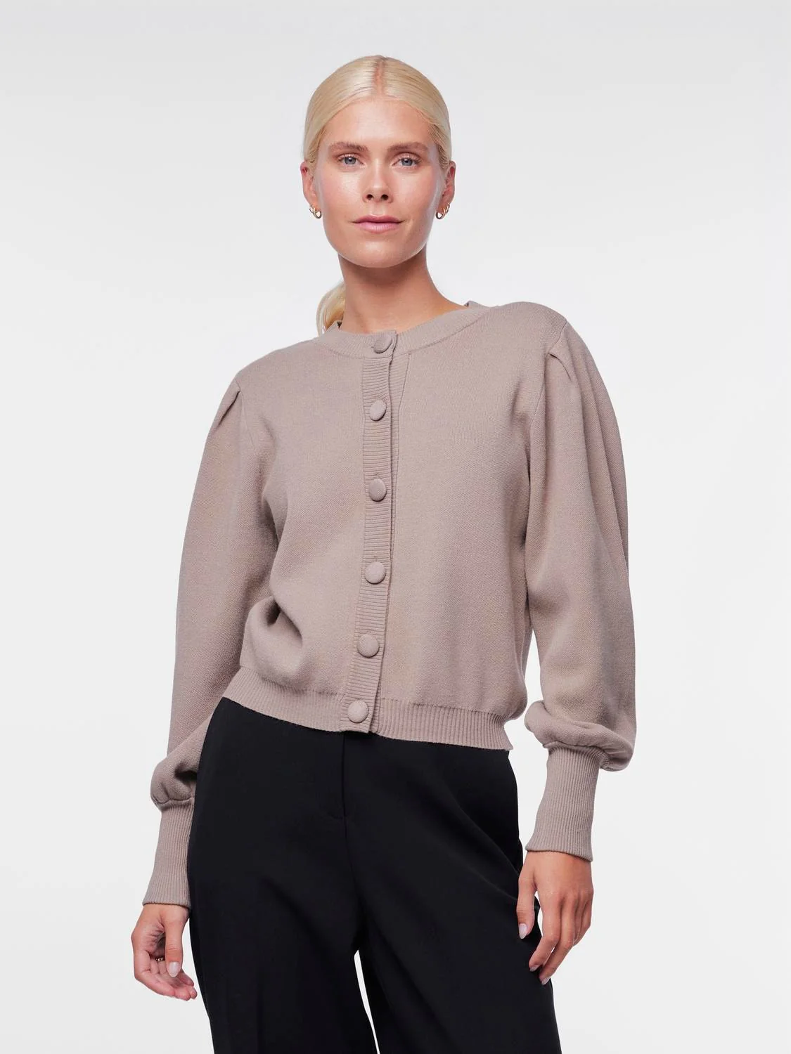 Yasfonny Ls Knit Cardigan Fungi - Image 2