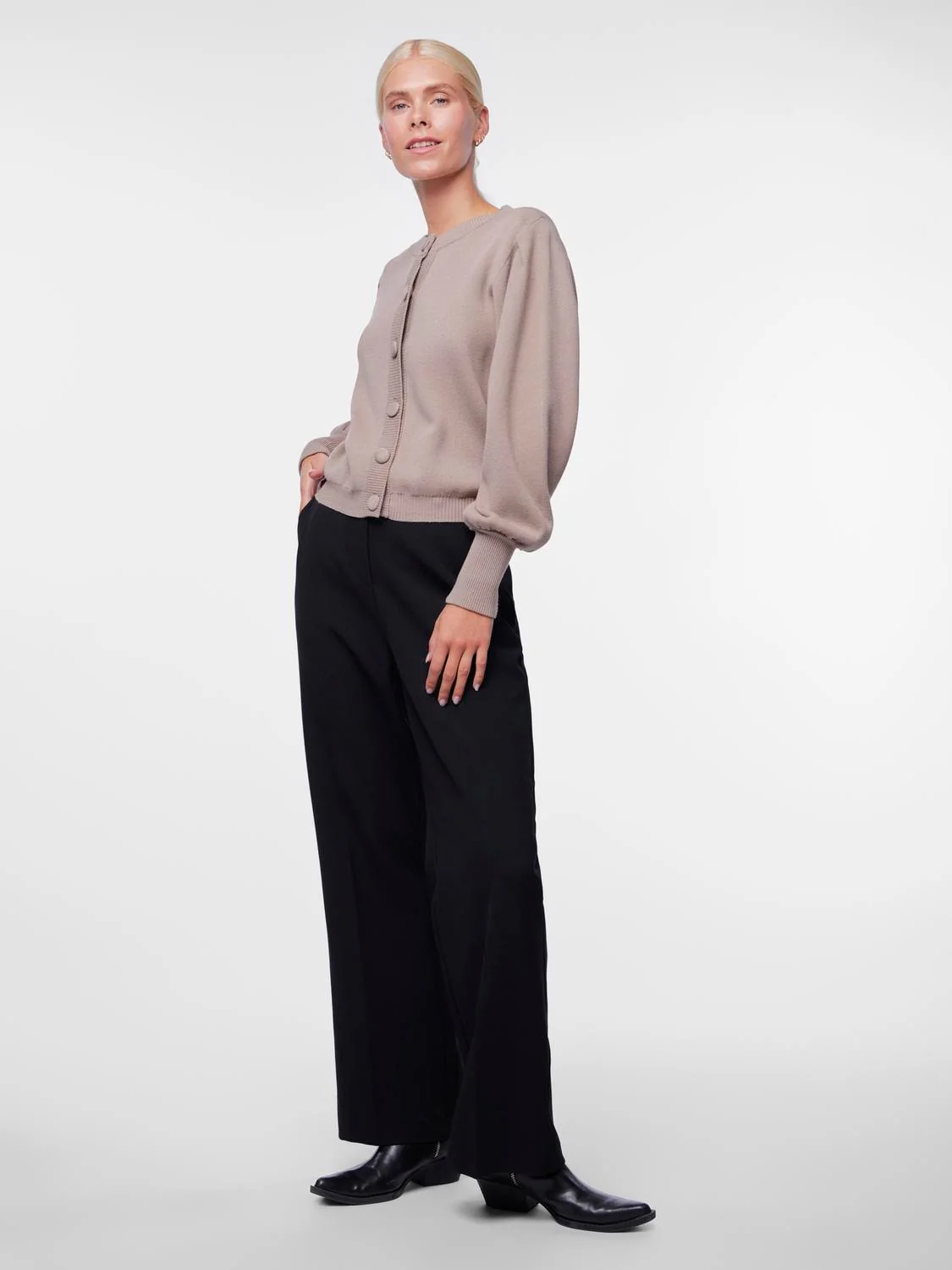 Yasfonny Ls Knit Cardigan Fungi - Image 4
