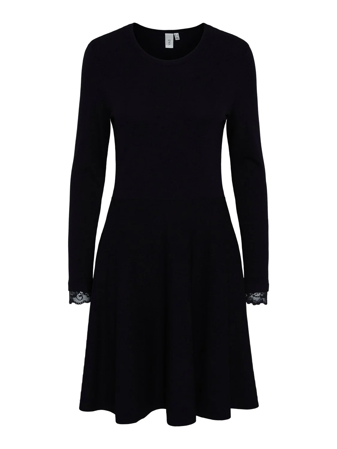 Yasbecco Ls Knit Dress Black - Image 7