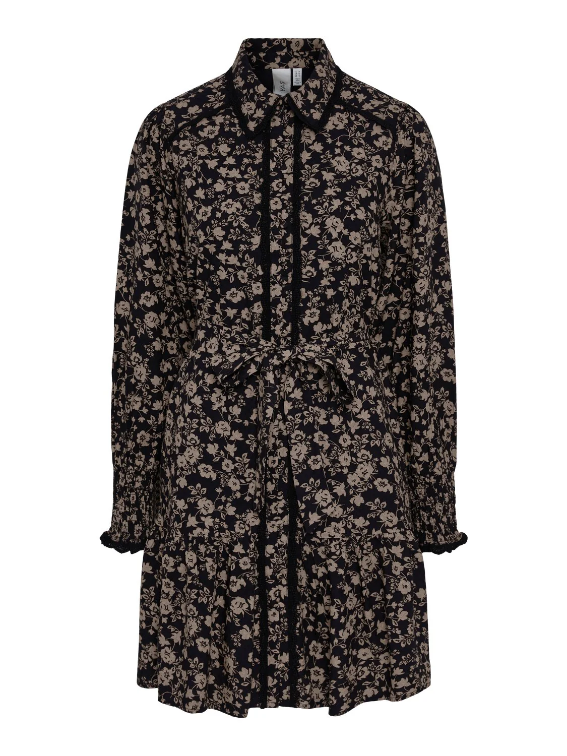 Yastilera Ls Shirt Dress Black Tilera Fungi