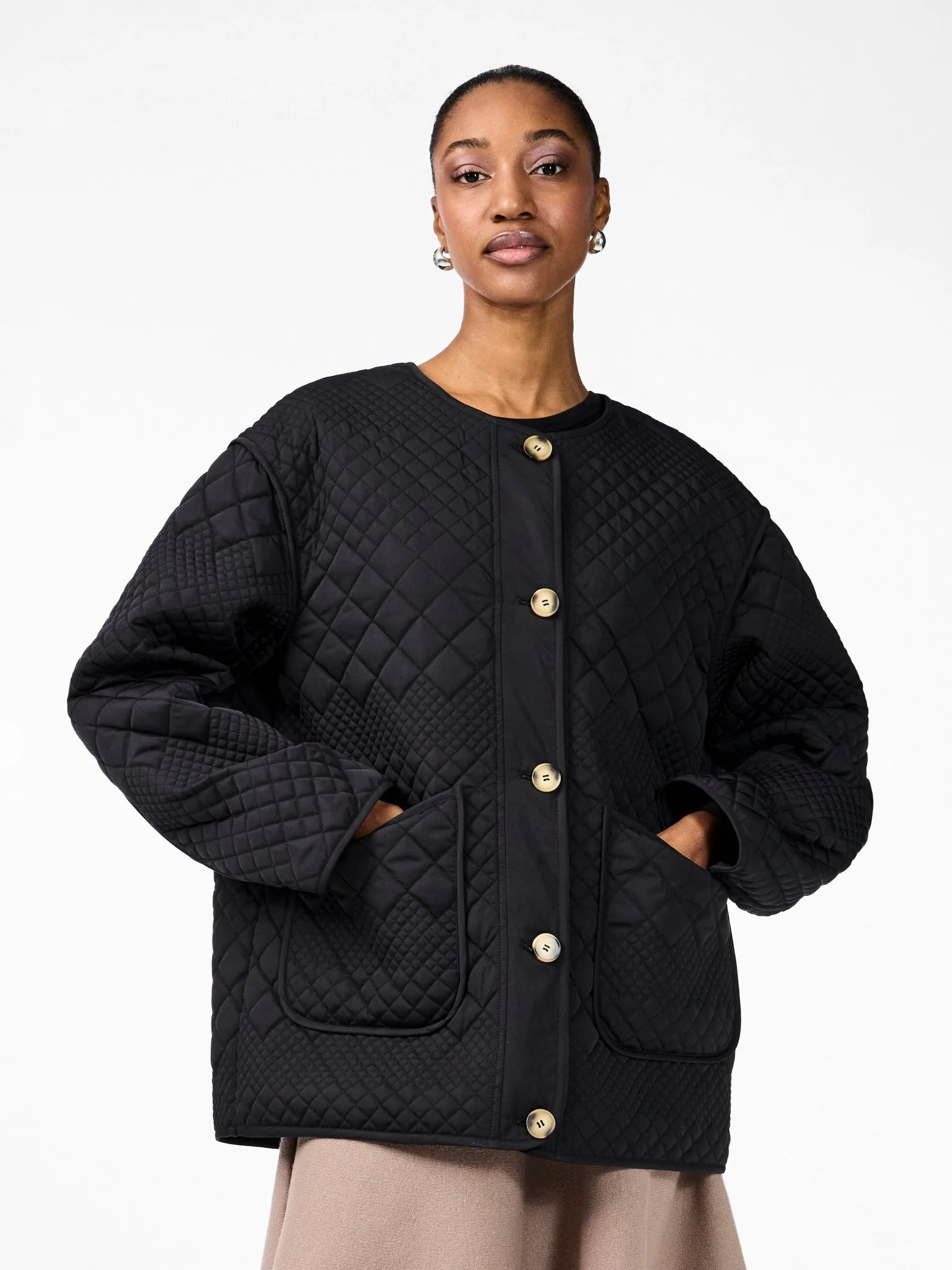 Yaslaurie Ls Padded Jacket Black - Image 3