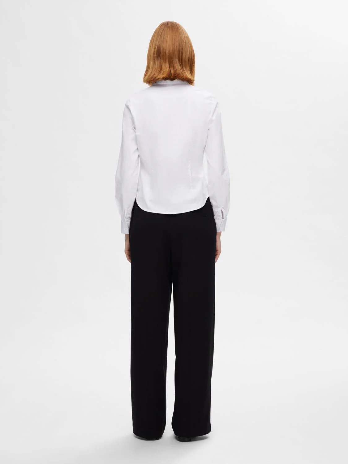 Amira Ls Fitted Shirt Bright White - Image 5