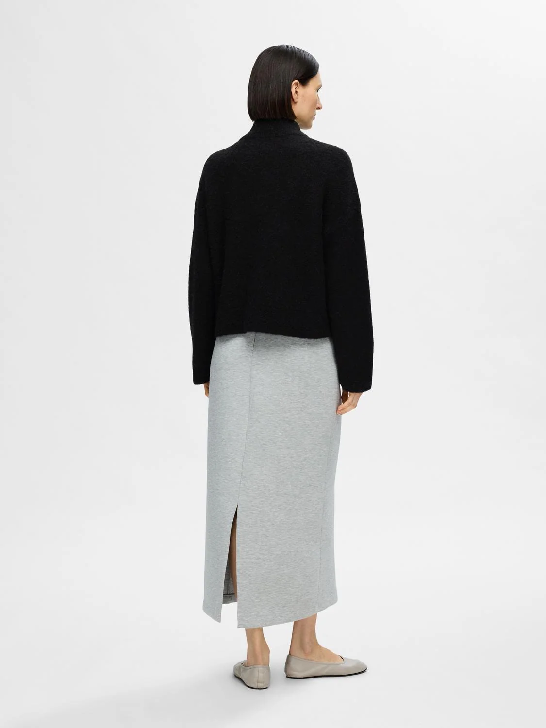 Sia Ras Ls Knit Zipper Cardigan Black - Image 10