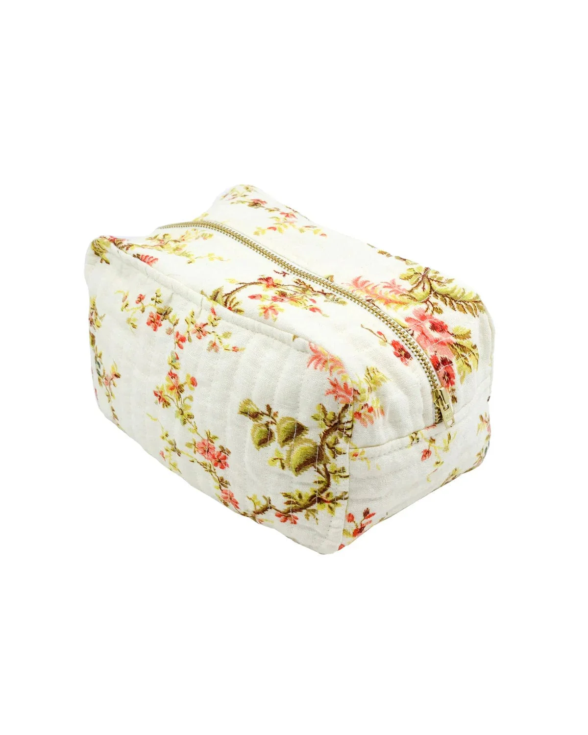 Cosmetic Bag Linen Flower Branch