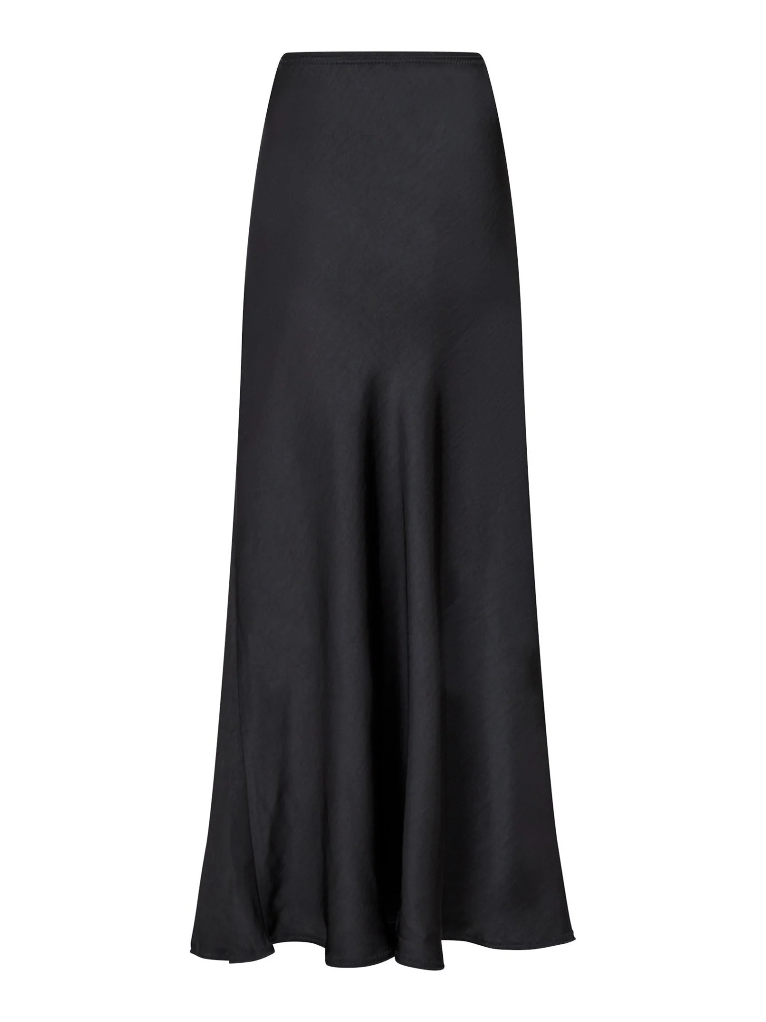 Vicky Heavy Sateen Skirt Black - Image 2