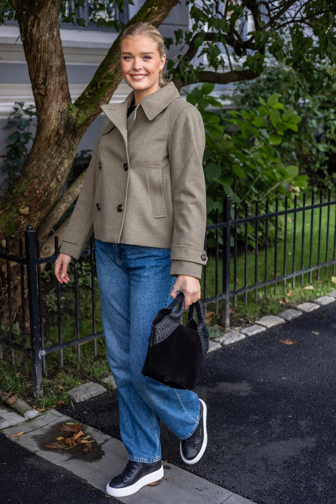 Lillianpw Outerwear Vetiver Melange - Image 3