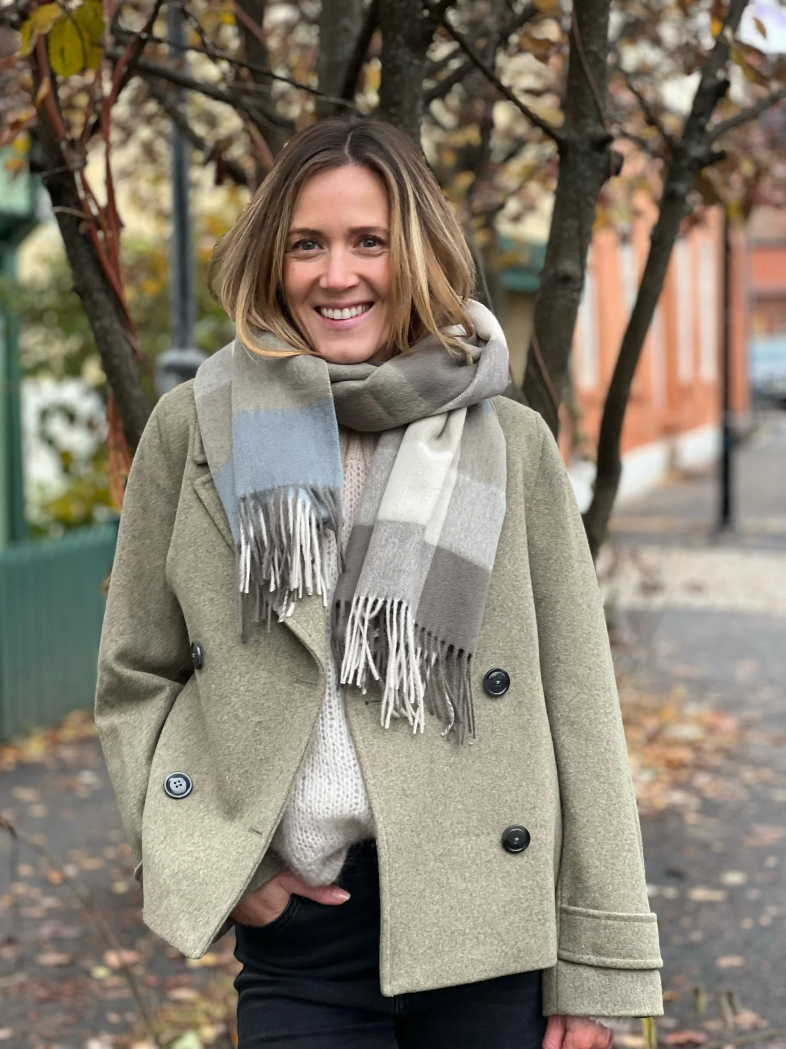 Lillianpw Outerwear Vetiver Melange - Image 7