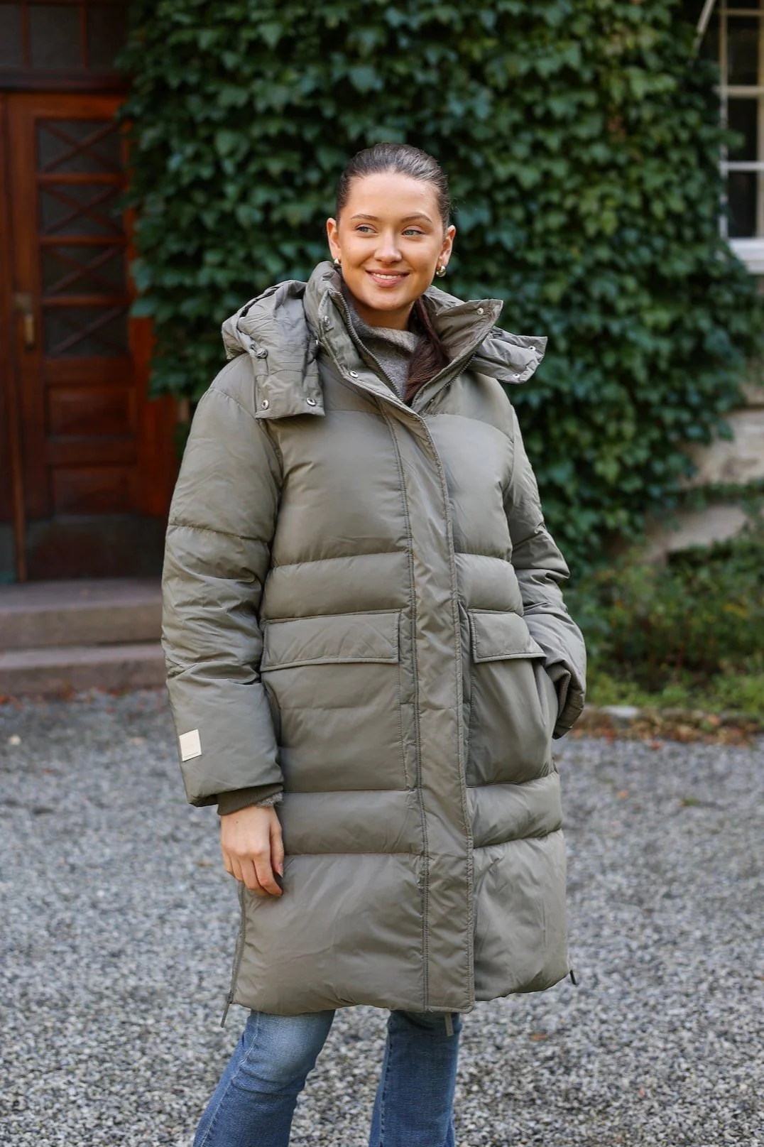 Lisannepw Outerwear Smokey Olive - Image 3