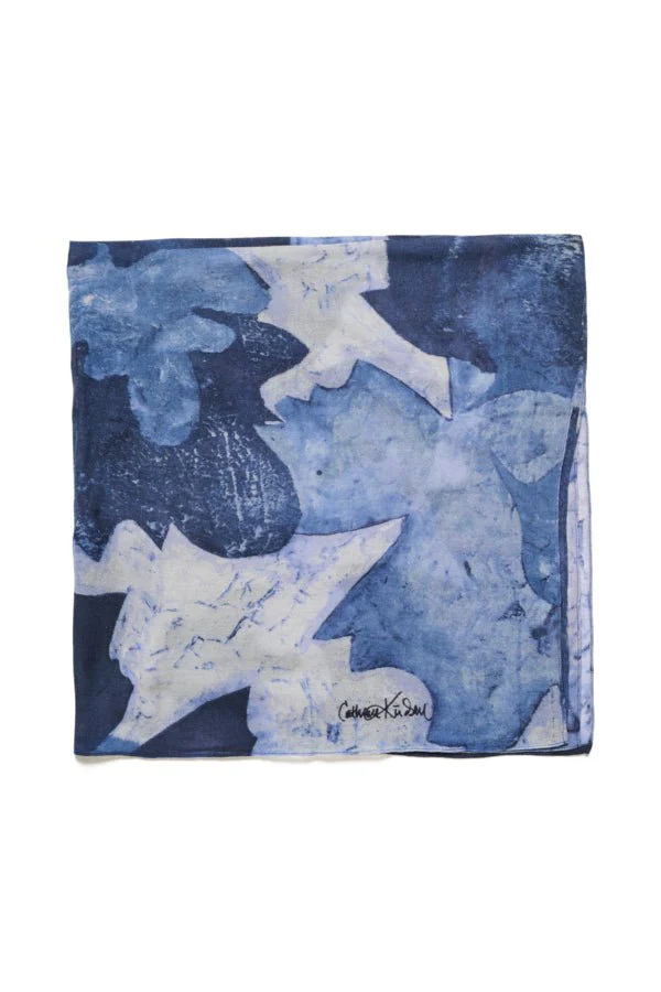 Felisiapw Scarf Blue Leaf - Image 5