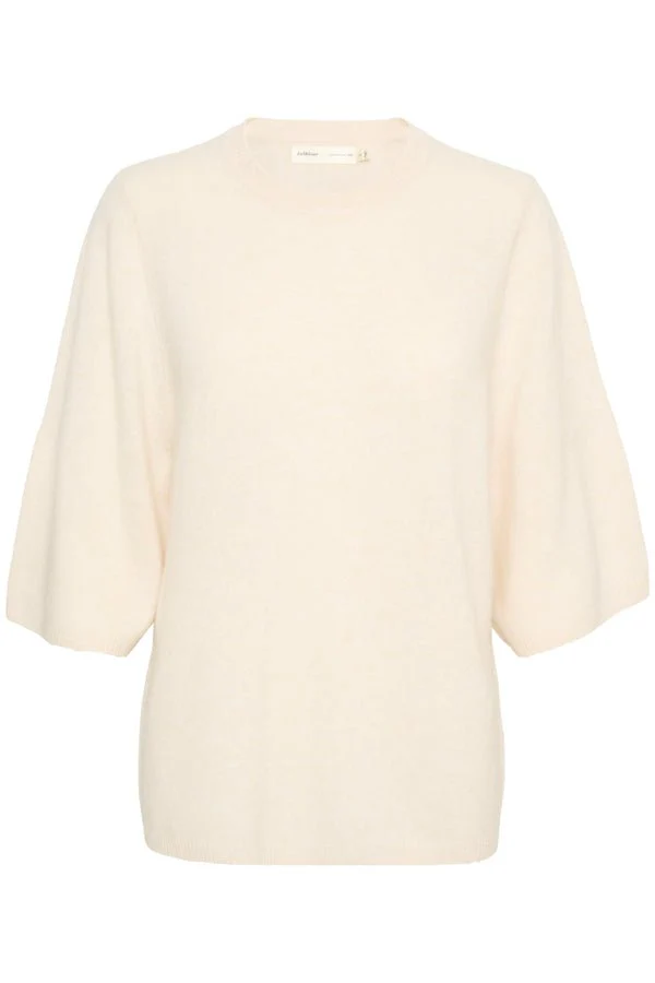 Monikaiw Oversize Tshirt Whisper White Melange - Image 2