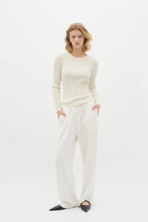 Leicentiw  Pants Whisper White - Image 3