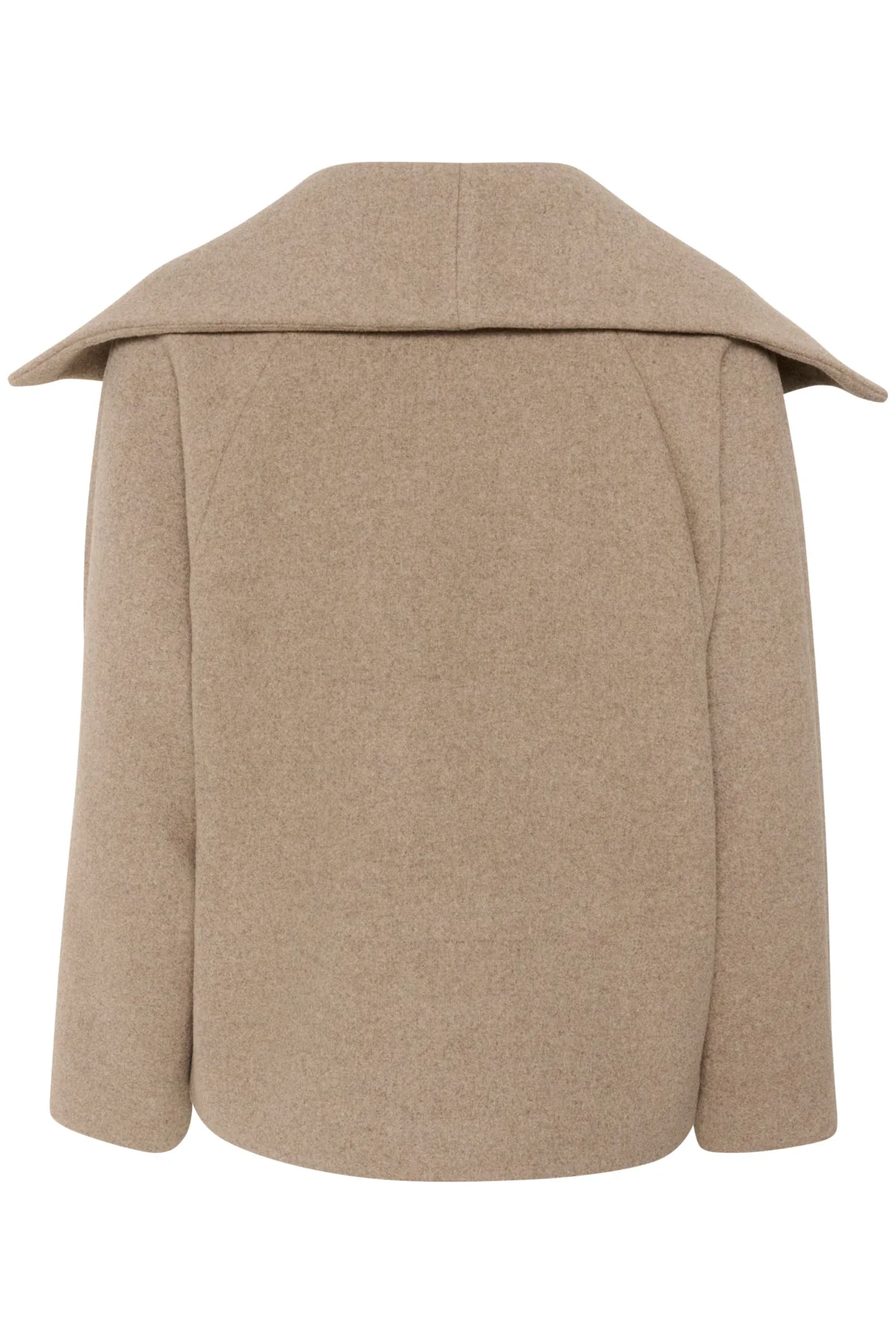Perryiw Short Coat Sandy Grey Melange - Image 6