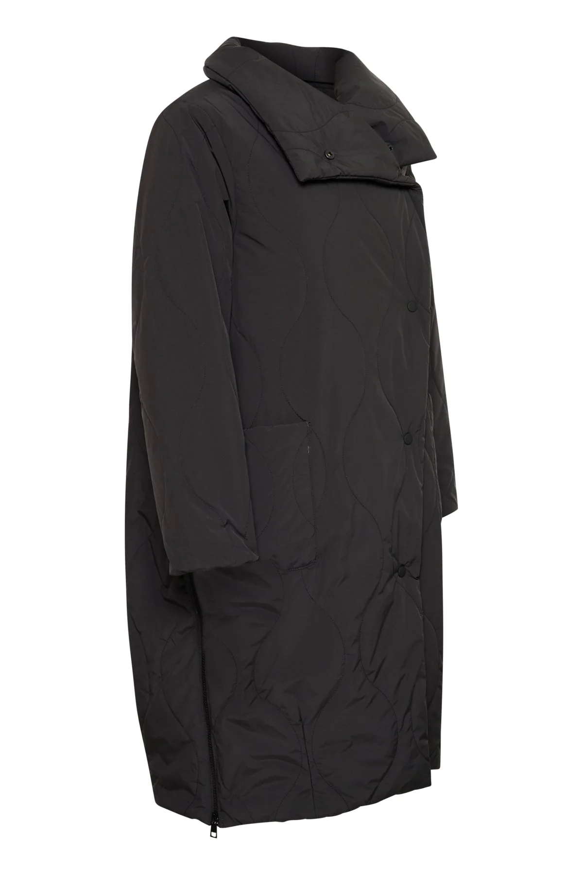 Leigan Long Coat Black - Image 7