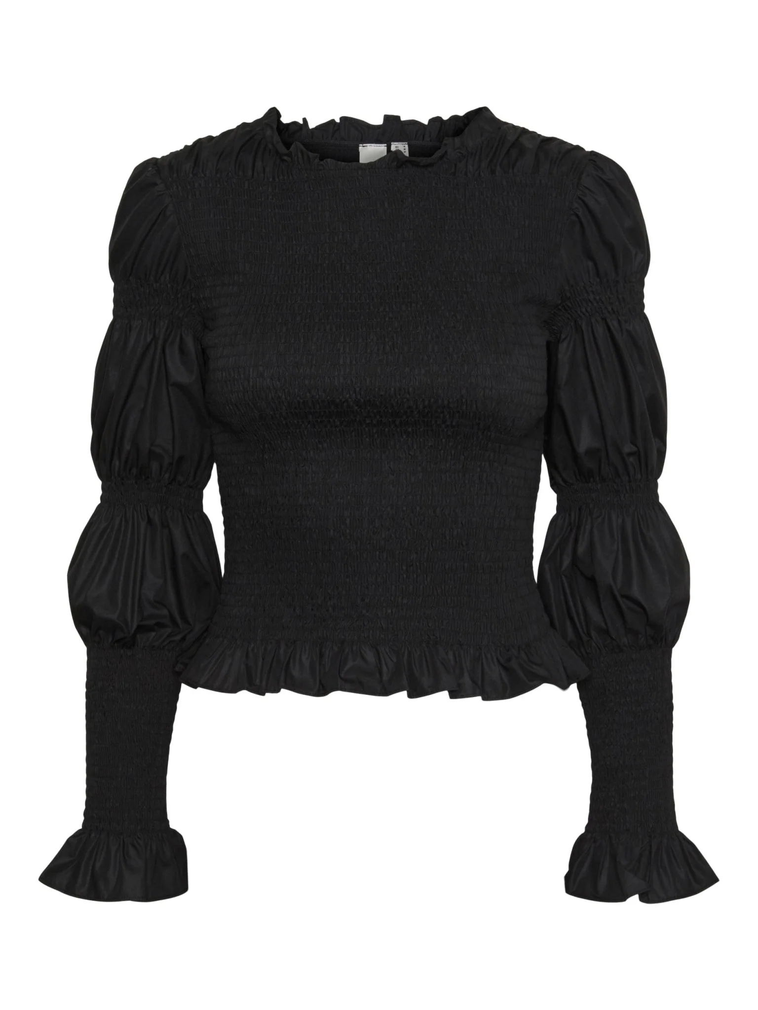 Chemma Ls Smock Top Black - Image 2
