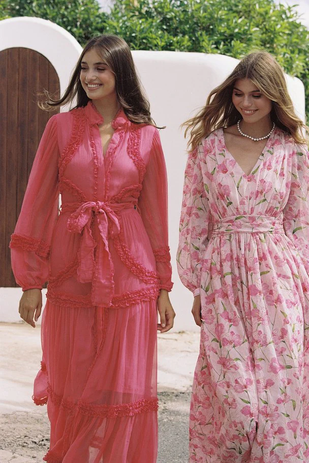 Violetta Maxi Dress Coral - Image 5