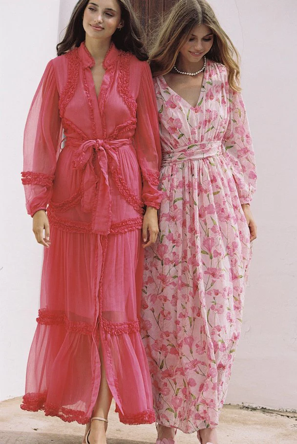 Violetta Maxi Dress Coral - Image 7