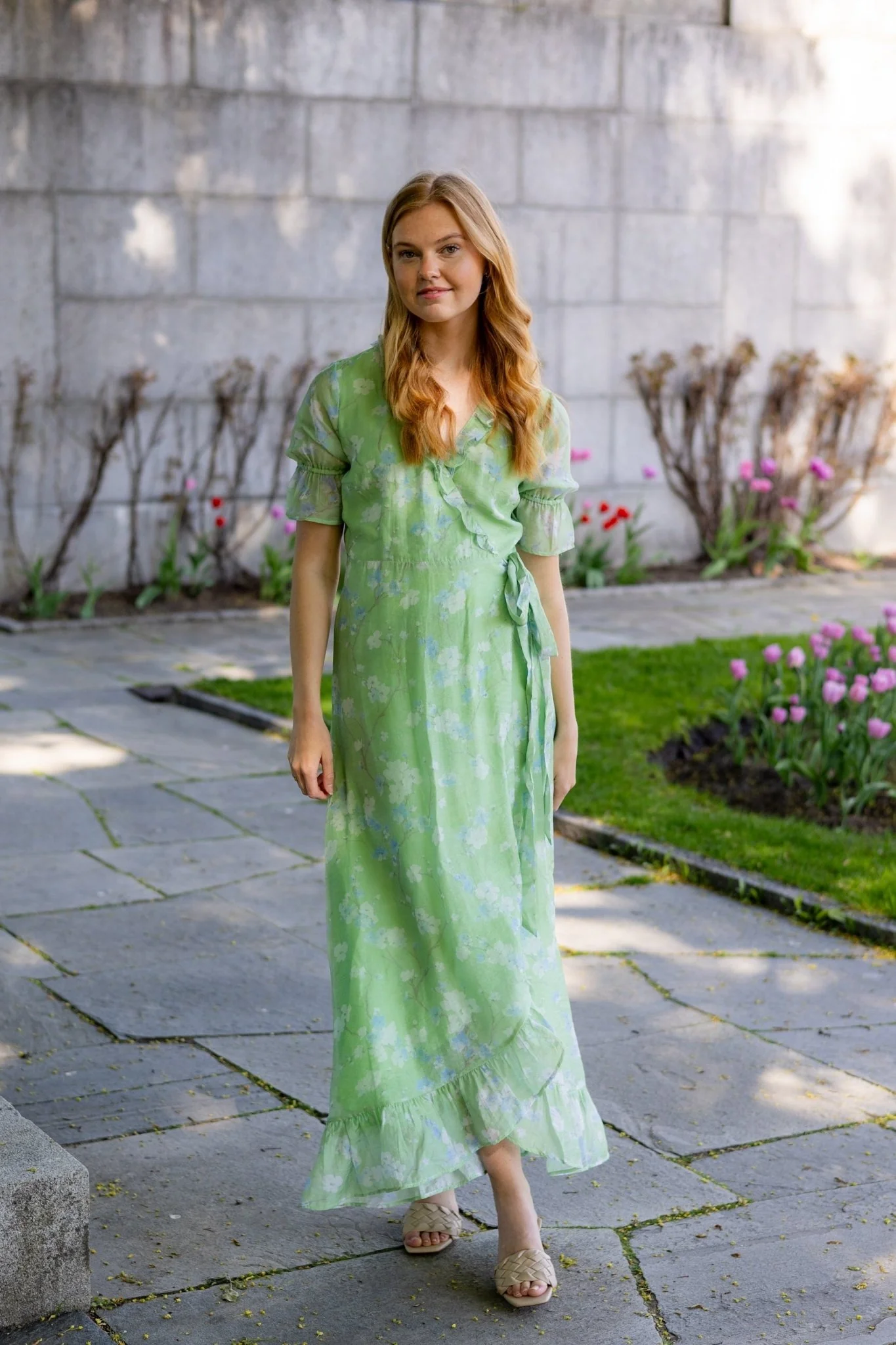 Sissy Maxi Dress Green Blossom