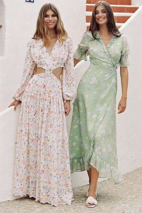 Sissy Maxi Dress Green Blossom - Image 4