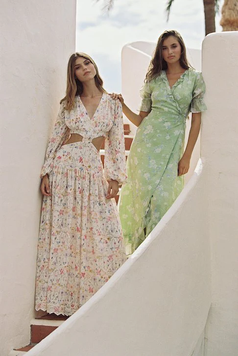 Sissy Maxi Dress Green Blossom - Image 6