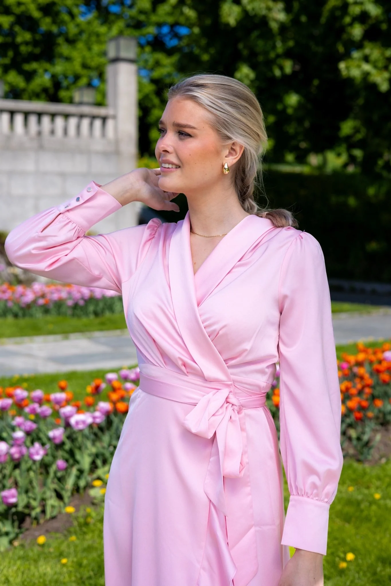 Iza Maxi Dress Pink Lemonade - Image 3