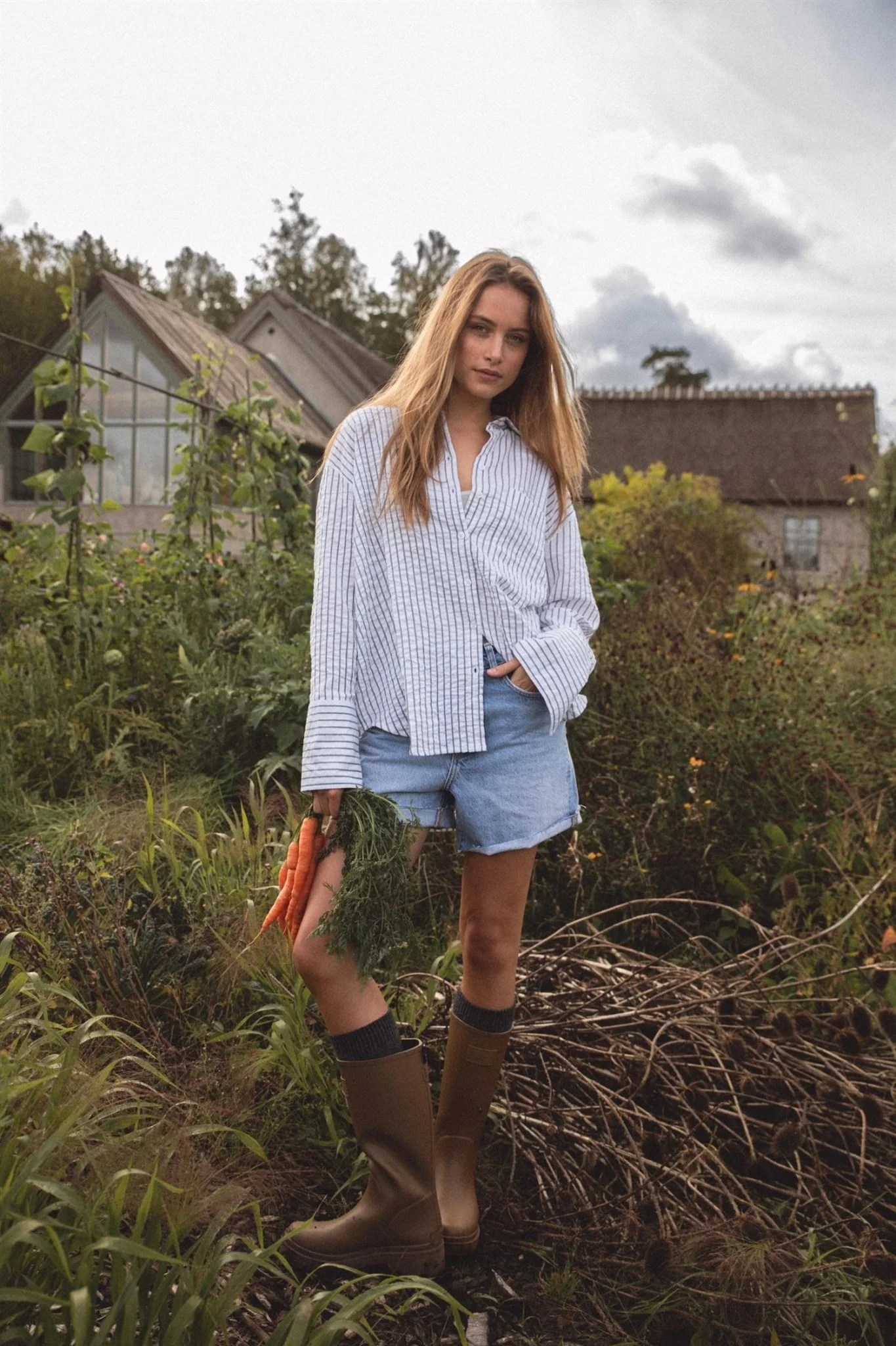 Bibi Crepe Shirt Navy