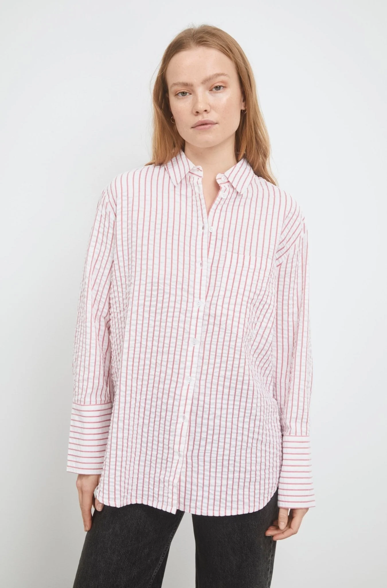 Bibi Crepe Shirt Berry - Image 4