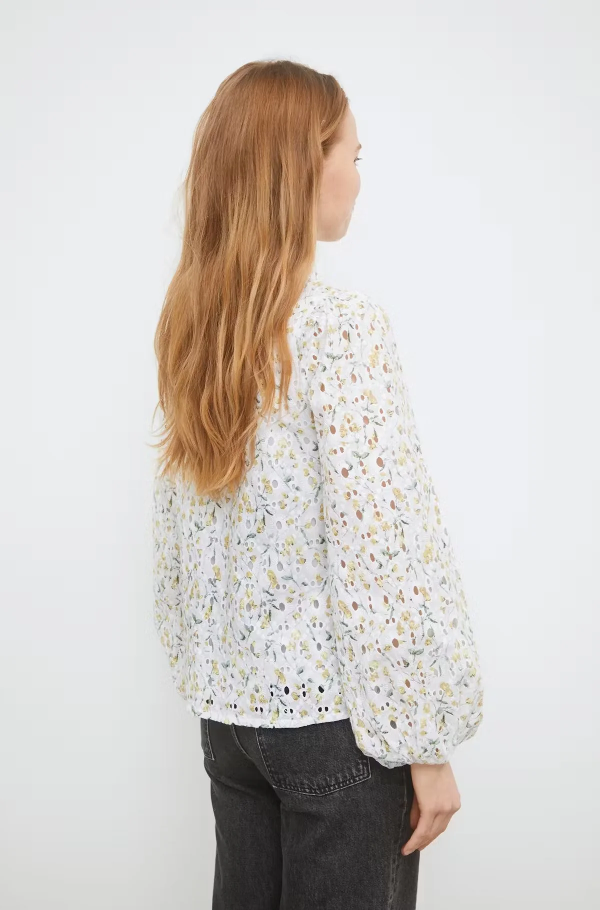 Karro Blouse Yellow Branch Print - Image 6