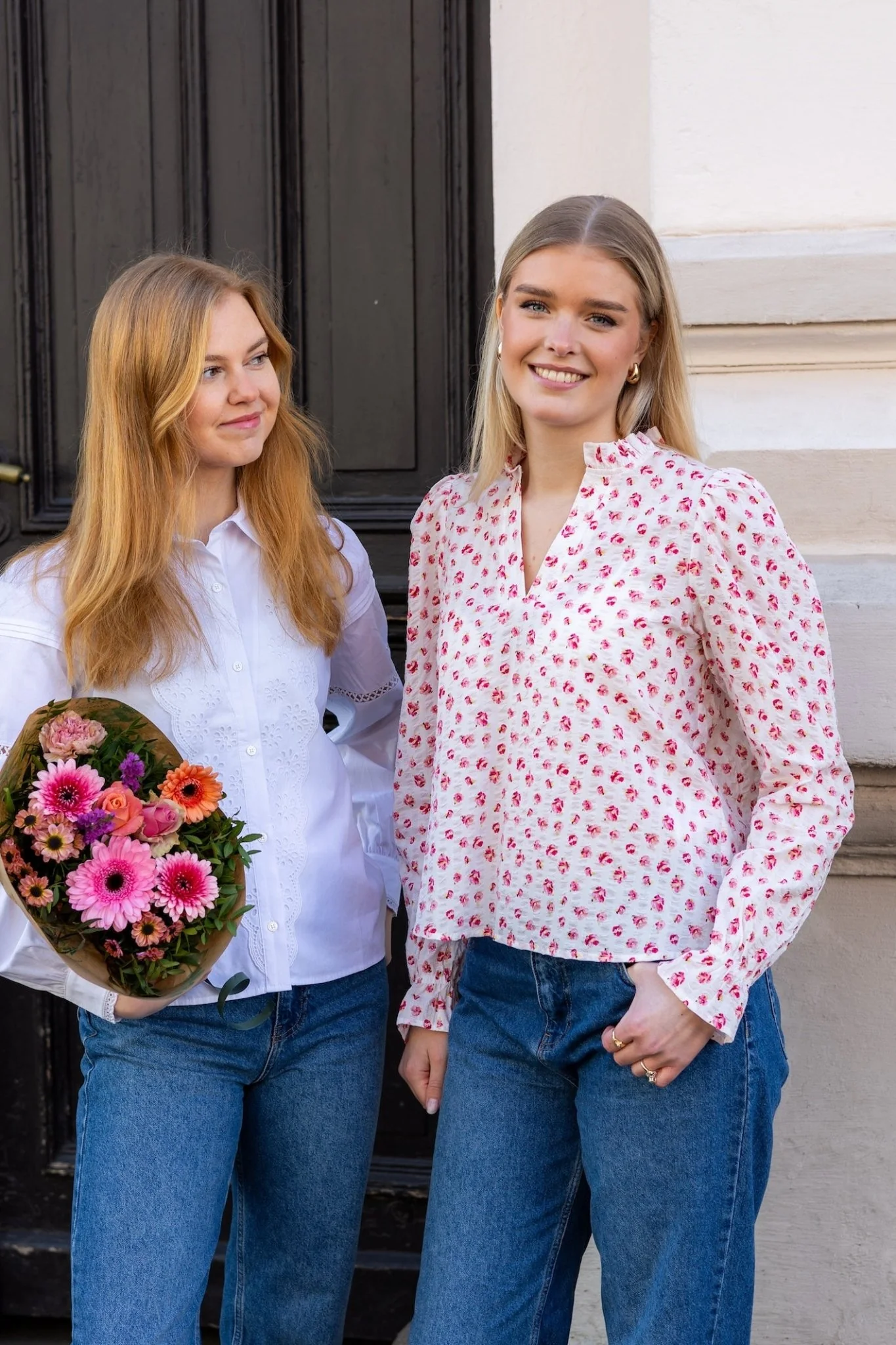 Jenny Crepe Blouse White Berry Print - Image 4