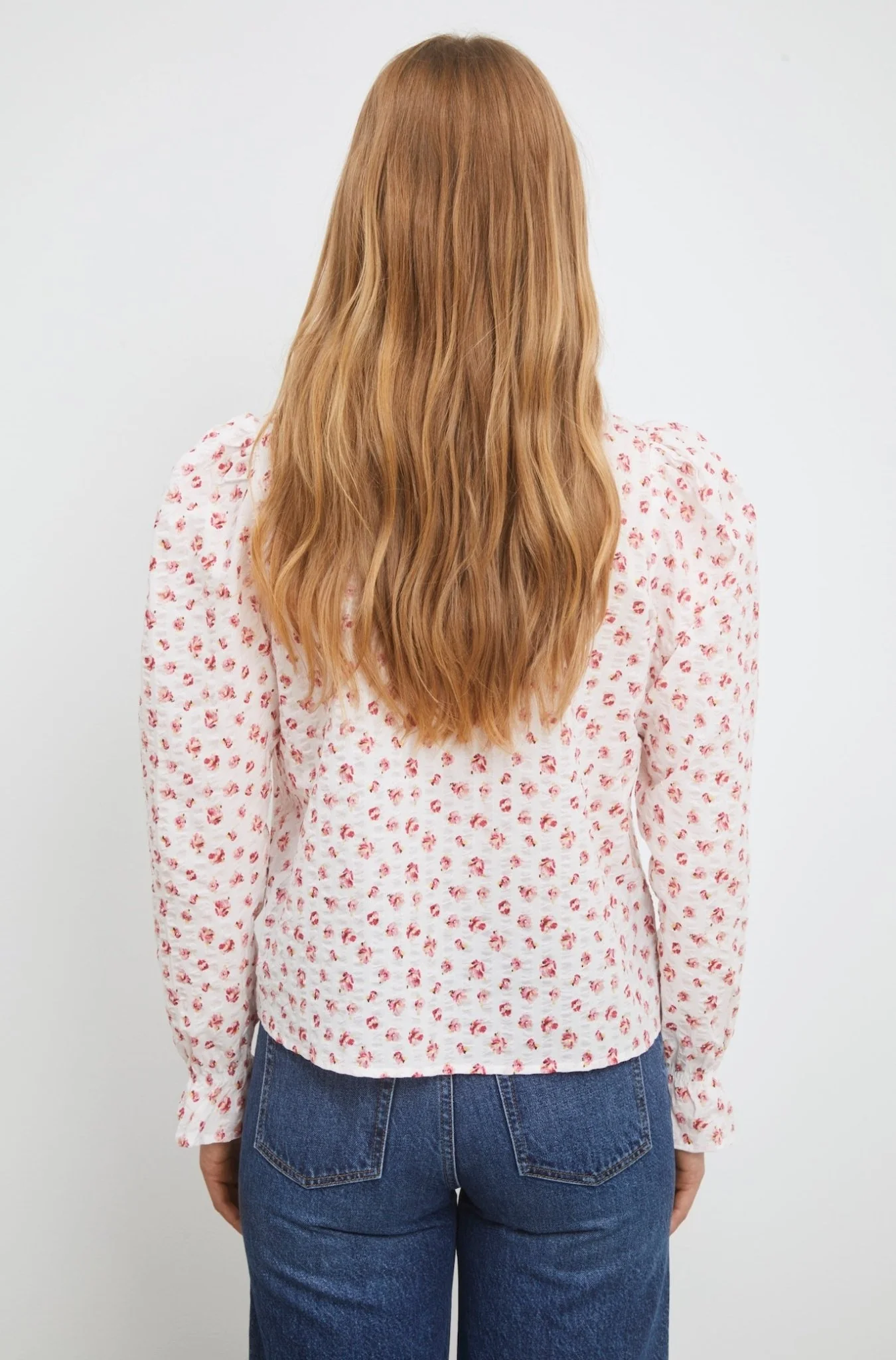 Jenny Crepe Blouse White Berry Print - Image 6