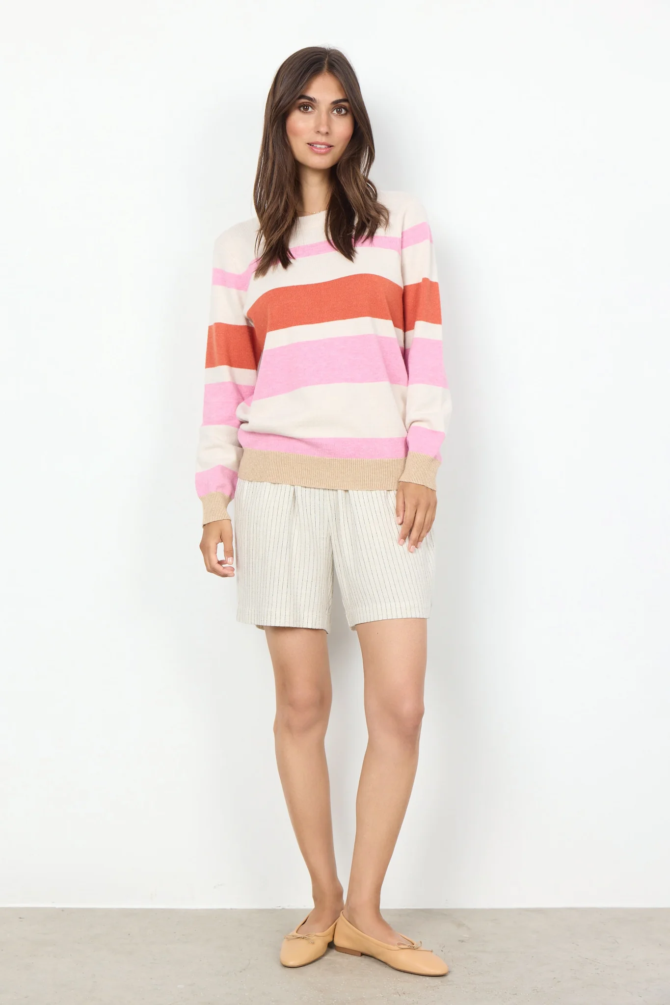 Sc-Kanita Stripe 14 Pink Melange Combi - Image 2